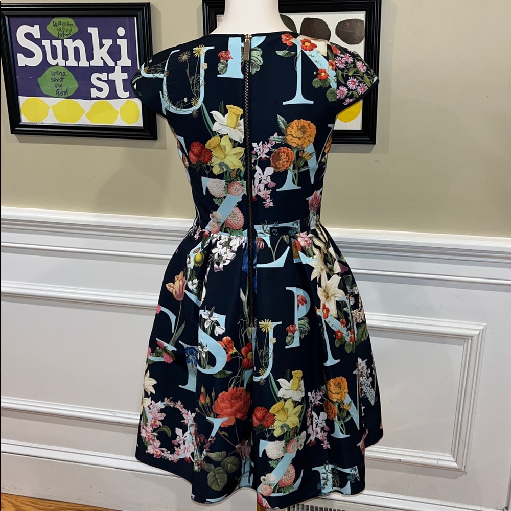 Ted Baker London Alphabet Ditsy Skater Dress - Picture 8 of 16